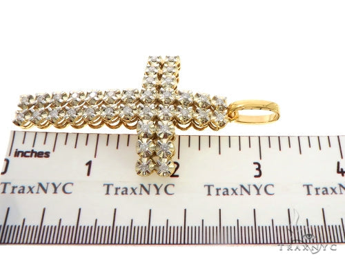 14K Yellow Toni Cross Crucifix 57671 - Image 6