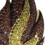 14K Yellow Gold Prong Diamond Custom Gold Flame LIT Pendant 63781 - Image 7