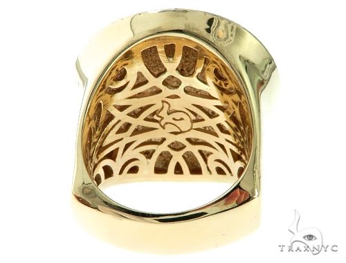 14K Gold Diamond Templar Knights Crusader Masonic Ring, photo 6 of 10