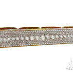 14K Yellow Gold Prong Diamond Four Finger Ring Hip Hop Style 62998 - Image 3