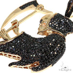 14K Yellow Gold Prong Diamond Grim Reaper Pendant 63239 - Image 3