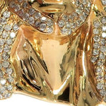 14K Yellow Gold Prong Diamond Jesus Piece 63093 - Image 4