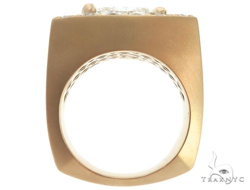 14K Yellow Gold Prong Diamond Trillion Cut Ring 61790 - Image 6