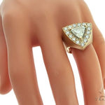 14K Yellow Gold Prong Diamond Trillion Cut Ring 61790 - Image 8