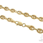 14k Yellow Gold Puffed Link 24 Inches 4.5mm 64964 - Image 1