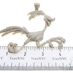 14K Yellow Gold Running Bird Pendant 63090 - Image 10