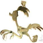 14K Yellow Gold Running Bird Pendant 63090 - Image 7