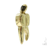 14K Yellow Gold Small Tooth Pendant 57225 - Image 2