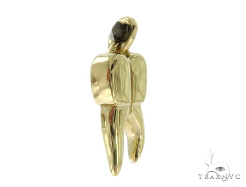 14K Yellow Gold Small Tooth Pendant, photo 2 of 6