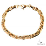 14K Yellow Gold Solid Cable Bracelet 8.25 Inches 4.8mm   68375 - Image 2