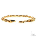 14K Yellow Gold Solid Cable Bracelet 8.25 Inches 6mm   68374 - Image 3