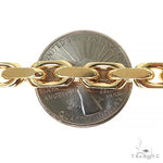 14K Yellow Gold Solid Cable Bracelet 8.25 Inches 6mm   68374 - Image 6