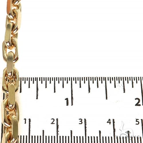 14K Yellow Gold Solid Cable Bracelet 8.25 Inches 6mm   68374 - Image 7