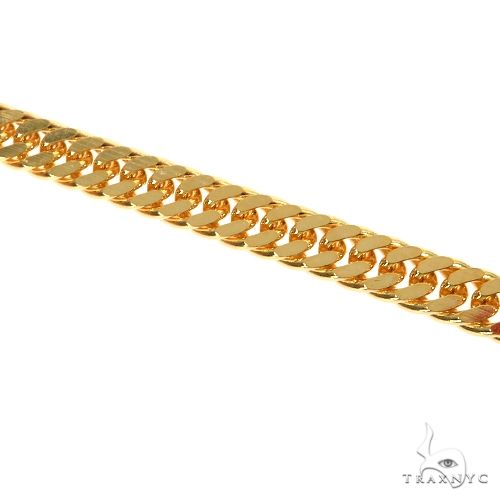 14K Yellow Gold Solid Double Curb Link Bracelet 8 Inches 4.6mm   67792 - Image 2