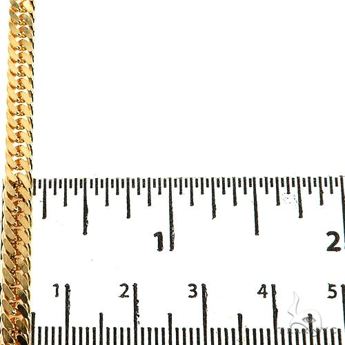 14K Yellow Gold Solid Double Curb Link Bracelet 8 Inches 4.6mm, photo 5 of 5