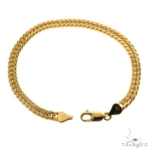 Buy 14K Yellow Gold Solid Double Curb Link Bracelet 8.5 Inches 5.4