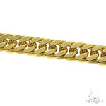 14K Yellow Gold Solid Double Curb Link Bracelet 8 Inches 5.4mm   68585 - Image 3