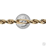 14K Yellow Gold Solid Figarope Link Chain 24 Inches 8mm 70587 - Image 4