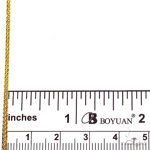 14K Yellow Gold Solid Franco Chain 2mm 67682, photo 4 of 4