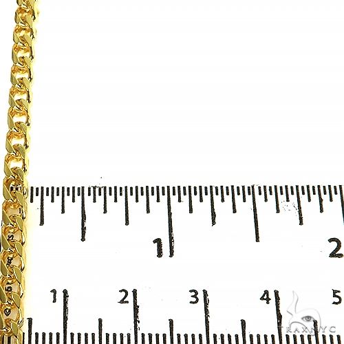 14K Yellow Gold Solid Franco Chain 22 Inches 4mm   67957 - Image 5