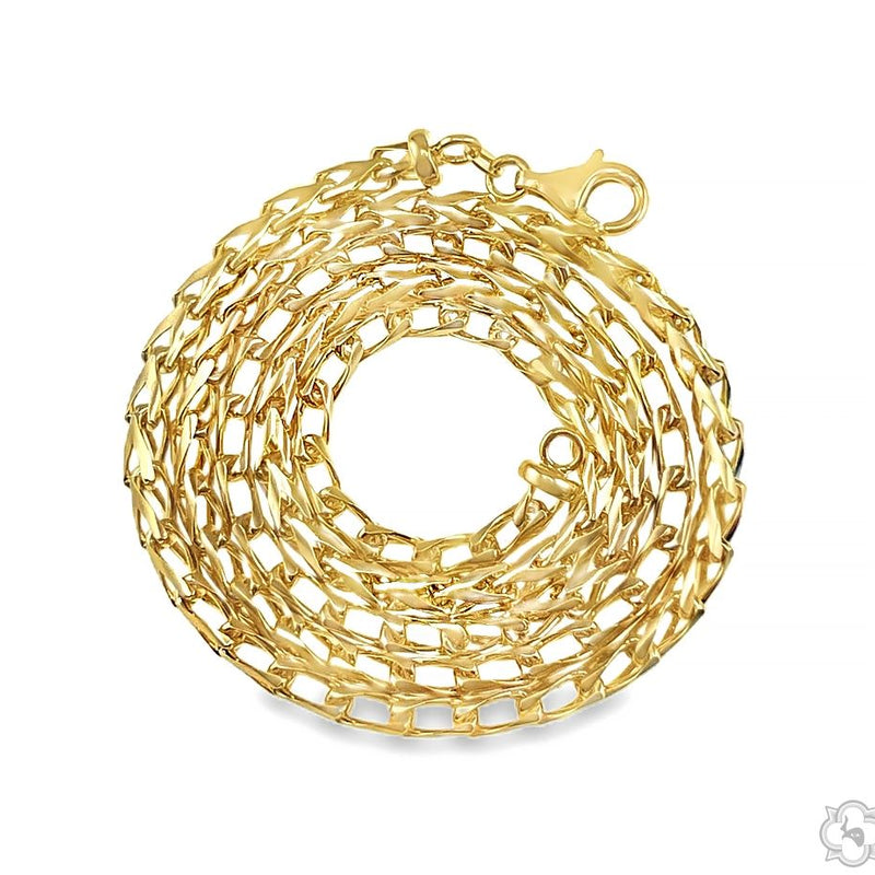 14K Yellow Gold Solid Franco Chain 24 Inches 3.5mm 67958 - Image 3