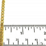 14k yellow gold solid Franco chain, 3.8mm thickness, 26-inch men's necklace.