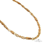 14K Yellow Gold Solid Greek Key Link Chain 20 Inches 5.5mm   68102 - Image 1