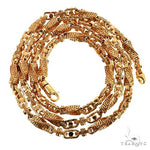 14K Yellow Gold Solid Greek Key Link Chain 20 Inches 5.5mm   68102 - Image 3