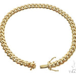 14K Yellow Gold Solid Miami Cuban Link Bracelet 8.5 Inches 6 mm   65590 - Image 3