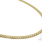 14K Yellow Gold Solid Miami Cuban Link Chain 18 Inches 4mm 70140 - Image 1