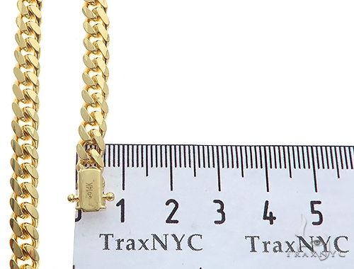 14K Gold miami cuban chain, 3.8 mm, photo 6 of 6