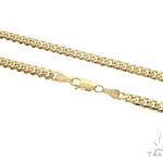 14K Yellow Gold Solid Miami Cuban Link  26 Inches 4mm 65920 - Image 2