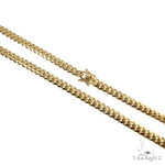 14K Yellow Gold Solid Miami Cuban Link Chain 26 Inches 7mm   66529 - Image 1