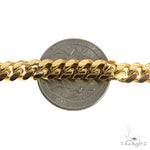 14K Yellow Gold Solid Miami Cuban Link Chain 26 Inches 7mm   66529 - Image 4