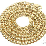 14K Yellow Gold Solid Miami Cuban Link Chain 28 Inches 4.1mm 65921 - Image 3