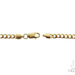 14K Yellow Gold Thin Solid Curb Link  Chain 3mm 18 Inches 65976 - Image 5