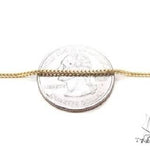14K Yellow Gold Solid Thin Franco Link Chain 20 Inches 1.6mm   67976 - Image 3
