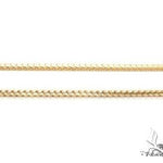 14K Yellow Gold Solid Thin Franco Chain 22 Inches 1.6mm   67977 - Image 2