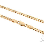 14K Yellow Gold Solid Thin Miami Cuban Link Chain 16 Inches 2.6mm 70581 - Image 1