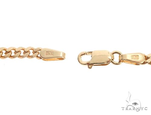 14K Yellow Gold Solid Thin Miami Cuban Link Chain 16 Inches 2.6mm 70581 - Image 5
