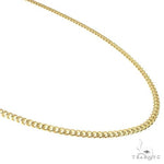 14K Yellow Gold Solid Thin Miami Cuban Link  20 Inches 3.5mm   65898 - Image 2