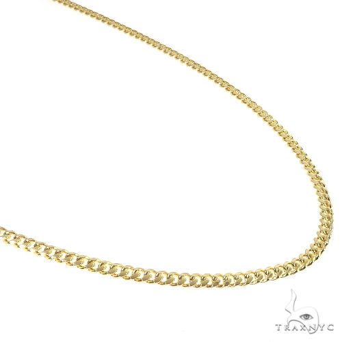 14K Yellow Gold Solid Thin Miami Cuban Link  20 Inches 3.5mm   65898 - Image 2