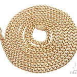 14K Yellow Gold Solid Thin Miami Cuban Link 24 Inches 2.5mm 65896 - Image 3