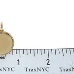 14K Yellow Gold Special Edition Round Photo Pendant Edged Frame 65312 - Image 6