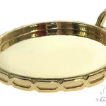 14K Yellow Gold Special Edition Round Photo Pendant Edged Frame 66163 - Image 4