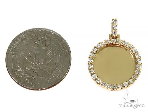 14K Yellow Gold Sweet Memories Collection Mini Diamond Photo Pendant 66262 - Image 5