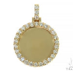 14K Yellow Gold Sweet Memories Collection Mini Diamond Photo Pendant 66260 - Image 1