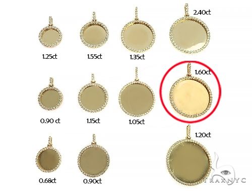 14K Yellow Gold Sweet Memories Collection Diamond Photo Pendant 66282 - Image 6