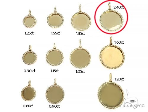 14K Yellow Gold Sweet Memories Collection Large Diamond Photo Pendant, photo 5 of 5
