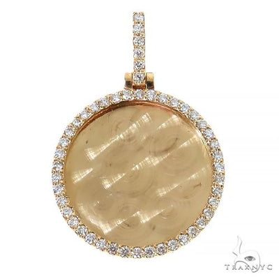 14K Yellow Gold Sweet Memories Collection Diamond Photo Pendant